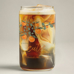 Weinig Oranje geslacht Neutraal Baby shower Blikvorm Glas