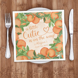 Weinig Oranje geslacht Neutraal Baby shower Servet
