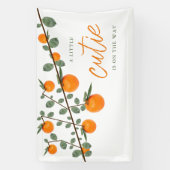 Weinig Oranje geslacht Neutraal Baby shower Spandoek (Verticaal)