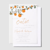 Weinig Oranje geslacht Neutraal Baby shower Vellum Uitnodigingen (Offset)