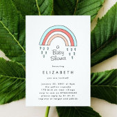 Weinig over het neutrale Baby shower van de regenb Kaart