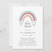 Weinig over het neutrale Baby shower van de regenb Kaart (Voorkant)