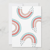Weinig over het neutrale Baby shower van de regenb Kaart (Achterkant)