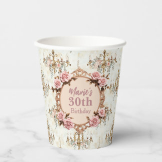 Weinig Renaissance Rococo Coquette Regency Party Papieren Bekers