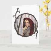 Weinig Rood Berijdend Wenskaart van de Kap Kaart (Gele Bloem)