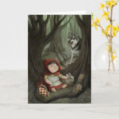 Weinig Rood Berijdend Wenskaart van de Kap Kaart (Gele Bloem)