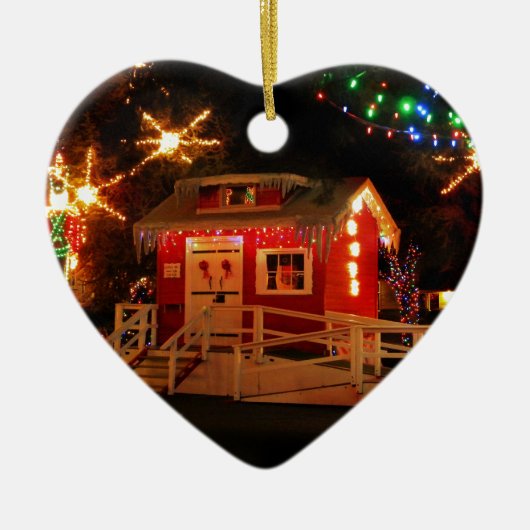 Weinig Rood Keramisch Ornament (Voorkant)