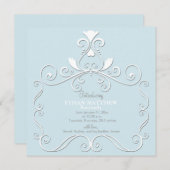 Weinig Royalty Blue Birth koninklijk Aankondiging (Voorkant / Achterkant)