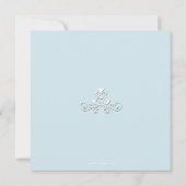 Weinig Royalty Blue Birth koninklijk Aankondiging (Achterkant)