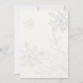 weinig sneeuwvlokken baby shower blanco kaart (Achterkant)