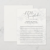 weinig sneeuwvlokken winteradvies baby shower (Voorkant / Achterkant)