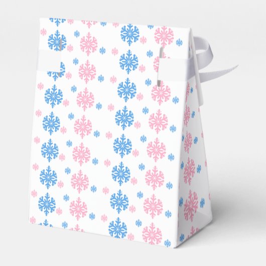 Weinig Snowflake Geslacht Bedankdoosjes (Achterkant)