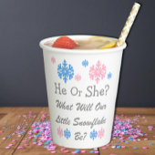 Weinig Snowflake Geslacht Papieren Bekers