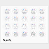 Weinig Snowflake Geslacht Ronde Sticker (Vel)