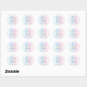 Weinig Snowflake Geslacht Ronde Sticker (Vel)
