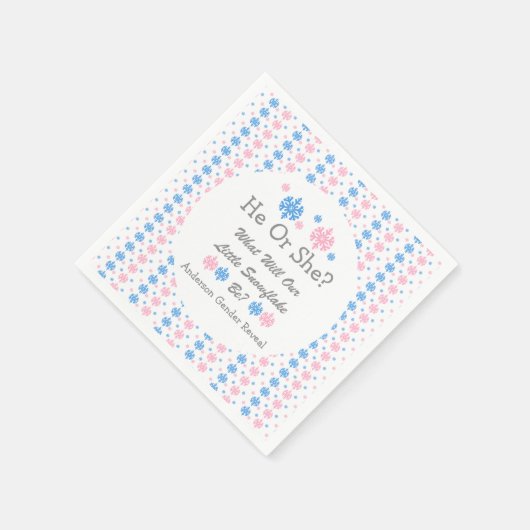 Weinig Snowflake Geslacht Servet (Hoek)