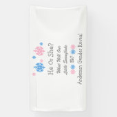 Weinig Snowflake Geslacht Spandoek (Verticaal)