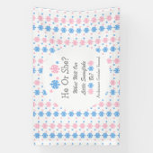 Weinig Snowflake Geslacht Spandoek (Verticaal)