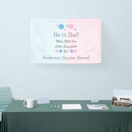 Weinig Snowflake Geslacht Spandoek (Beurs)