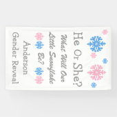 Weinig Snowflake Geslacht Spandoek (Horizontaal)
