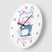 Weinig tijd naaien van het weefsel zaaien grote klok (Hoek)