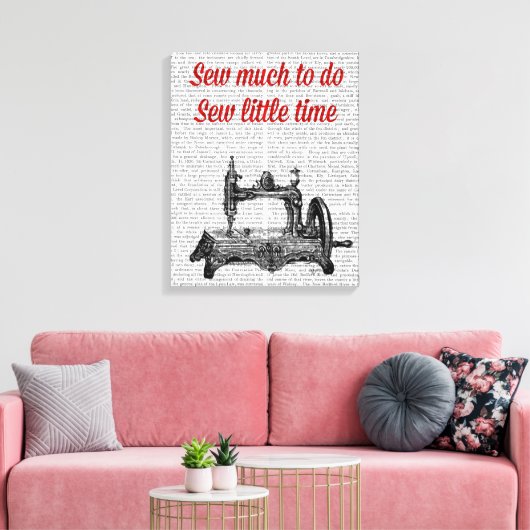 Weinig tijdillustratie bekijken canvas afdruk (Insitu (Woonkamer))