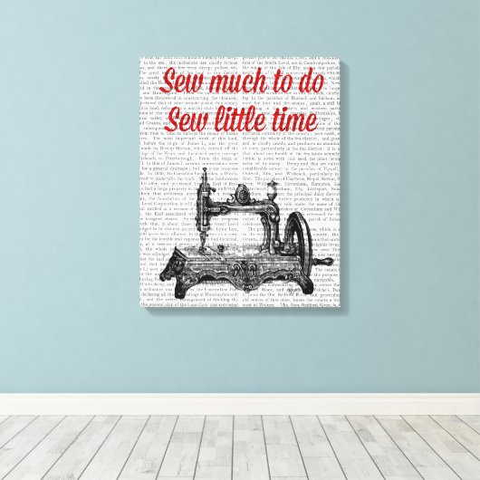 Weinig tijdillustratie bekijken canvas afdruk (Insitu (Houten vloer))