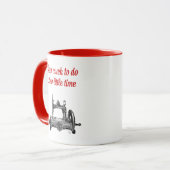 Weinig tijdillustratie bekijken mok (Voorkant links)