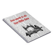 Weinig tijdillustratie bekijken notitieboek (Rechterzijde)