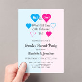 Weinig Valentijn Valentijnsdag Acryl Uitnodigingen (Insitu (Draagbaar))