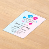 Weinig Valentijn Valentijnsdag Acryl Uitnodigingen (Laagn)