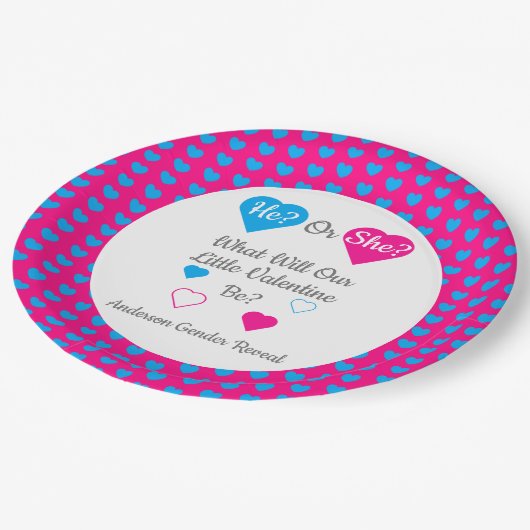 Weinig Valentijn Valentijnsdag Papieren Bordje (Gekanteld)