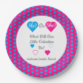 Weinig Valentijn Valentijnsdag Papieren Bordje (Voorkant)