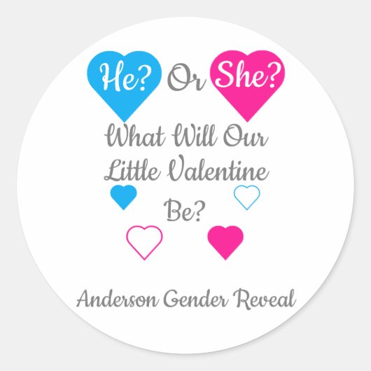 Weinig Valentijn Valentijnsdag Ronde Sticker (Voorkant)