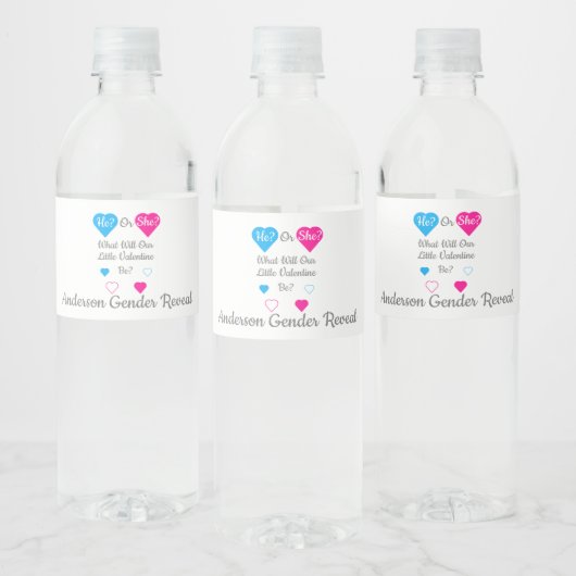 Weinig Valentijn Valentijnsdag Waterfles Etiket (Flessen)