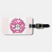 Weinig van de mama nestelt zich Konijntje Bagagelabel (Voorkant horizontaal)