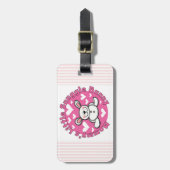 Weinig van de mama nestelt zich Konijntje Bagagelabel (Voorkant verticaal)