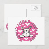 Weinig van de mama nestelt zich Konijntje Briefkaart (Voorkant / Achterkant)