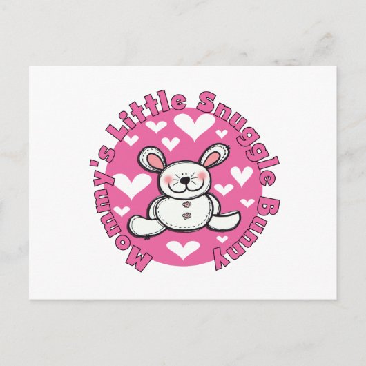 Weinig van de mama nestelt zich Konijntje Briefkaart (Voorkant)