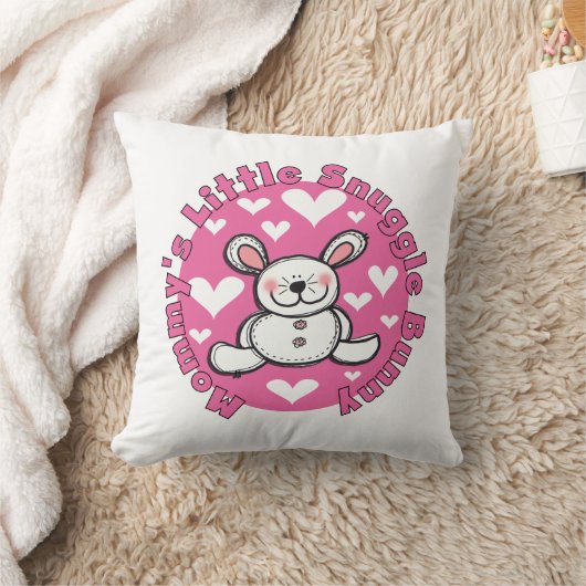 Weinig van de mama nestelt zich Konijntje Kussen (Deken)