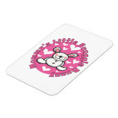 Weinig van de mama nestelt zich Konijntje Magneet (Linkerzijde)