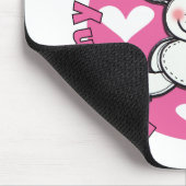 Weinig van de mama nestelt zich Konijntje Muismat (Hoek)