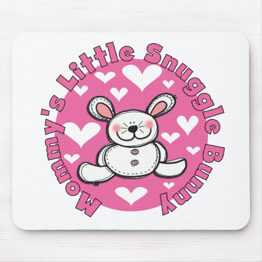 Weinig van de mama nestelt zich Konijntje Muismat (Voorkant)