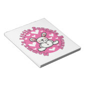 Weinig van de mama nestelt zich Konijntje Notitieblok (Schuin)