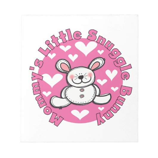 Weinig van de mama nestelt zich Konijntje Notitieblok (Voorkant)