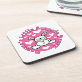 Weinig van de mama nestelt zich Konijntje Onderzetter (Linkerzijde)