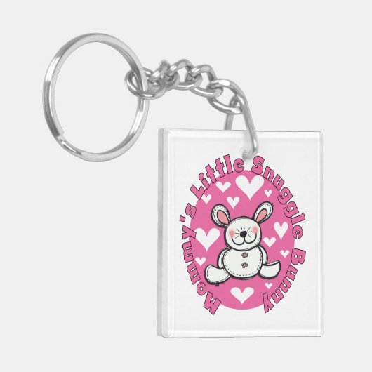 Weinig van de mama nestelt zich Konijntje Sleutelhanger (Voorkant Links)