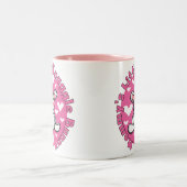 Weinig van de mama nestelt zich Konijntje Tweekleurige Koffiemok (Center)