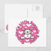 Weinig van de oma nestelt zich Konijntje Briefkaart (Voorkant / Achterkant)