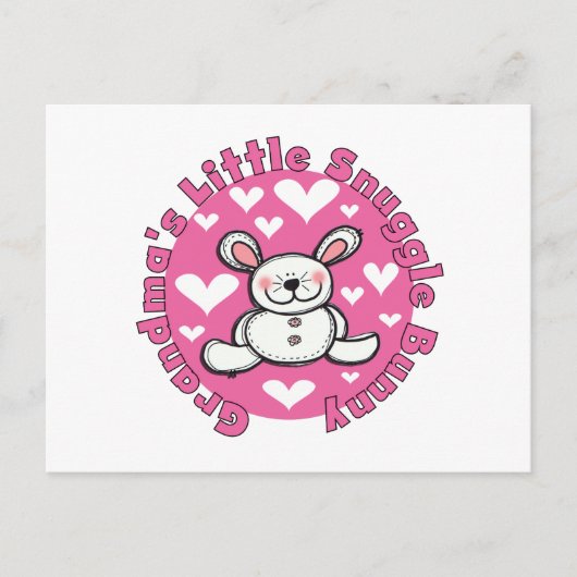 Weinig van de oma nestelt zich Konijntje Briefkaart (Voorkant)